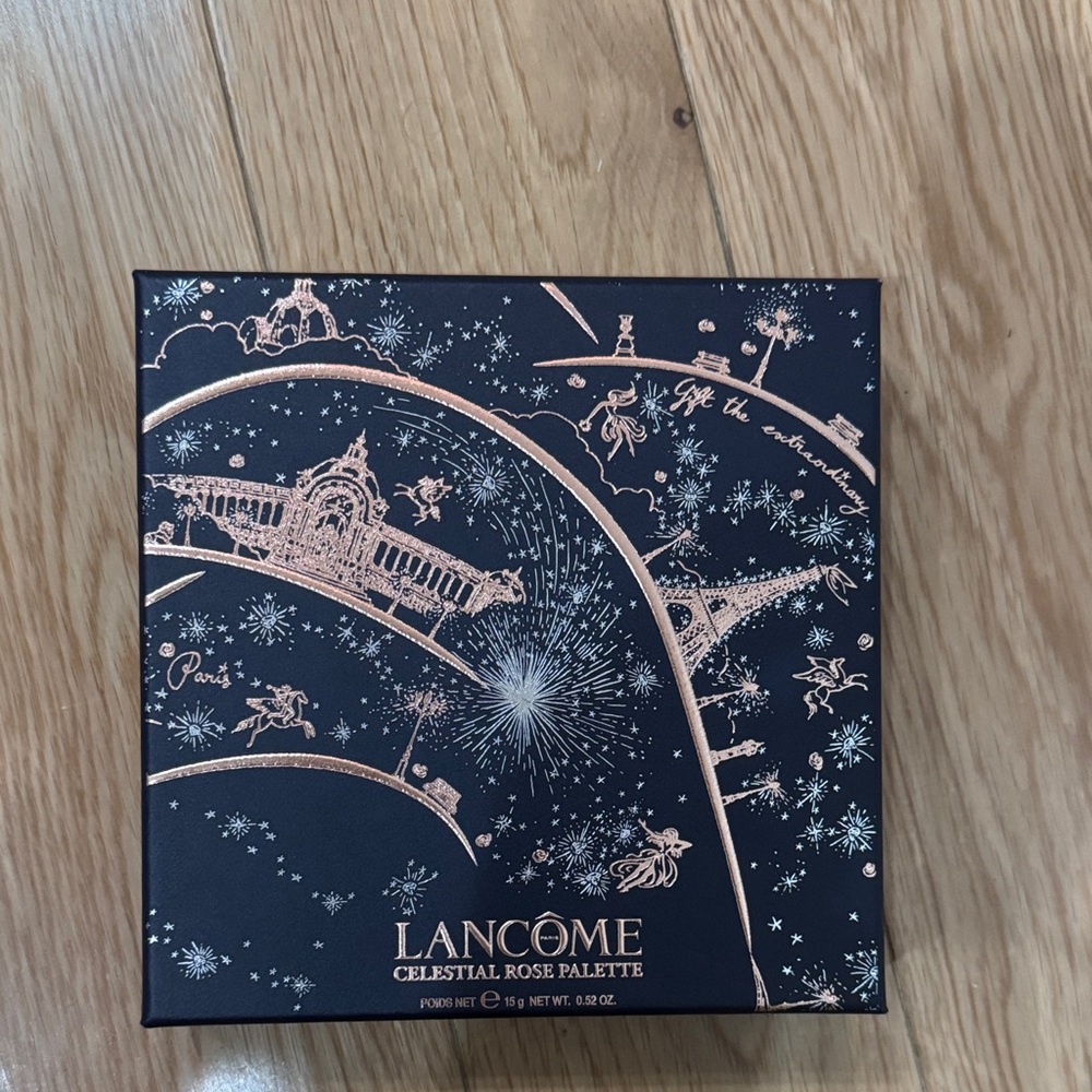Lancome Celestial Rose Palette - Elegant Black and Gold Design